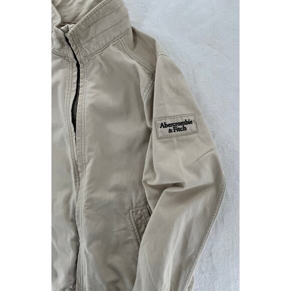 Abercrombie & Fitch Men's Beige Cotton Canvas Hamilton Jacket 90s Retro XL Y2K - Picture 6 of 10